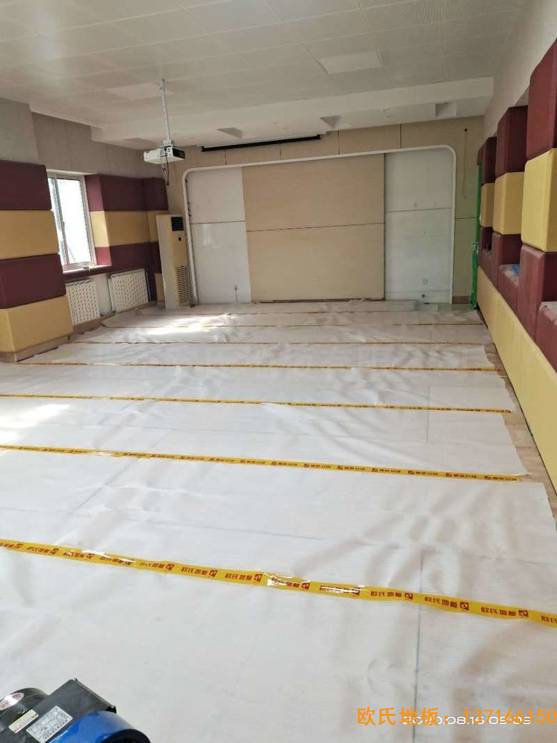北京中國礦業(yè)大學附屬中學運動地板鋪裝案例