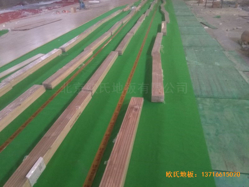 山西長(zhǎng)治雙創(chuàng)夢(mèng)工廠(chǎng)籃球體育地板施工案例2